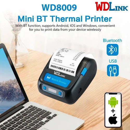 Imprimante Ticket Portable WDLINK WD8009 USB + Bluetooth